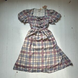 Vintage Plaid Dress